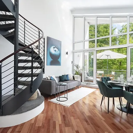 Blueberry Living - Design Loft Nahe Muenchen - Dachterrasse - S-Bahn Appartement Gauting Buitenkant foto